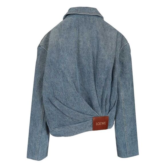 Loewe Women Draped Denim Jacket - Picture 2 of 6
